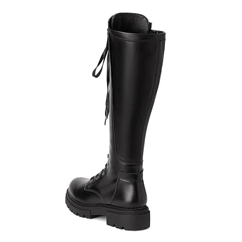 DREAM PAIRS Bottes Hautes au Genou pour Femmes Chaussures Longues à Lacets Bottes Décontractées à la Mode thumbnail 3