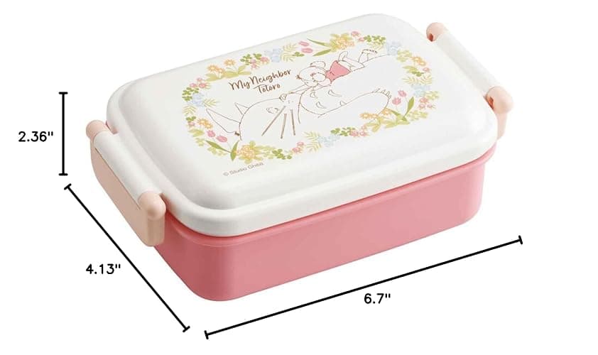 Skater My Neighbor Totoro Bento Lunch Box (15oz) - Cute Lunch Carrier with Secure 2-Point Locking Lid - Authentic Japanese Design - Durable, Microwave and Dishwasher Safe - Totoro and Mei thumbnail 3