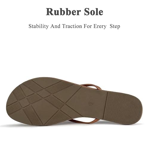 Cheval Flat Leather Flip Flops for Women, Comfortable Dressy Thong Sandals 2026 Summer and Spring Vacation Essentials, Chanclas Para Mujer thumbnail 5