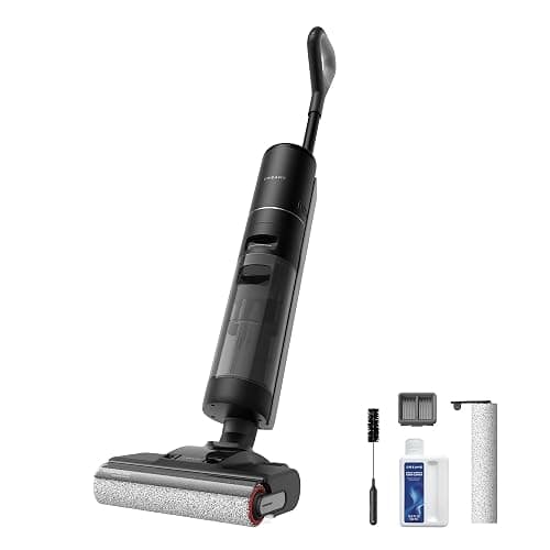 dreame H12 Pro Ultra Aspirateur Eau et poussière, Lavage 60 °C, Séchage 30 Min, Nettoyage Auto Double Rotation avec Racleur Résistant, Aspiration 16 000 Pa, Brosse 2 Bords, Détection Intelligents - Image 1
