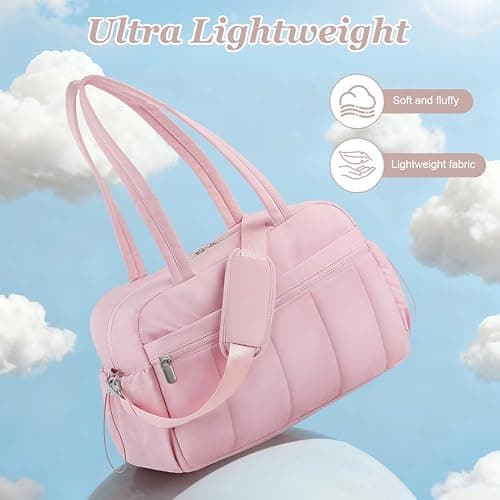 HOTUT Womens Gym Bag,Easyjet Cabin Bag 43x30x18 Underseat,Large Holdall/Cabin/Hospital/Travel Duffel/Gym Bag with Wet Pocket,Ultra Lightweight,for Sports and Travel thumbnail 2