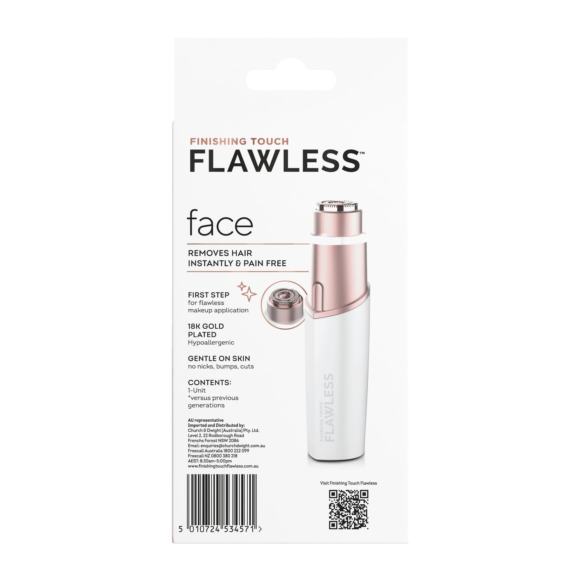 Finishing Touch Flawless Face Gen 3 | Facial Hair Remover, Instant, Painless Hair Removal, Self-Sharpening Head, Ideal for At-Home Salon Quality Results thumbnail 2
