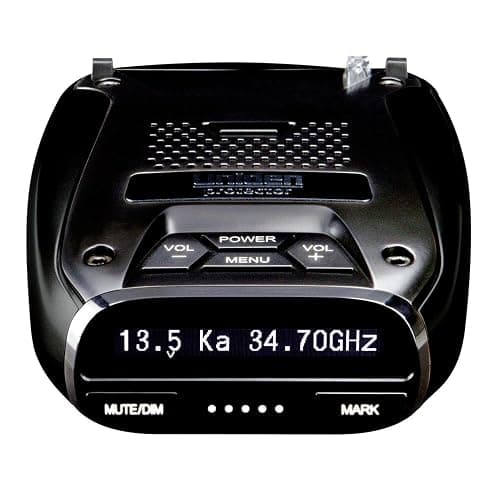 Uniden DFR7 Super Long Range Wide Band Laser/Radar Detector, Built-in GPS w/Mute Memory, Voice Alerts, Red Light & Speed Camera Alerts, OLED Display, Black - Image 1