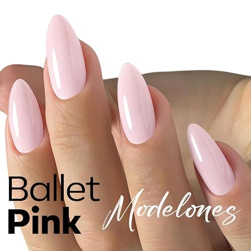 modelones Gel Nail Polish Baby Pink Polish Light Soft Pastel Soap Nail Polish Soak Off Nail Art Gel Manicure Salon DIY Home Gift for Women 15 ML thumbnail 2