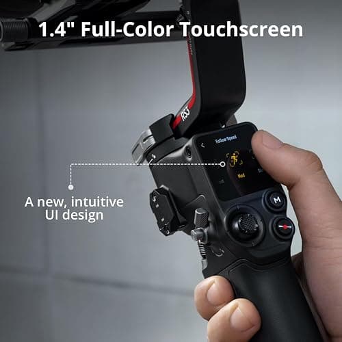 DJI RS 3 Mini, 3-Axis Gimbal Stabilizer for Cameras Canon/Sony/Panasonic/Nikon/Fujifilm, 2 kg (4.4 lbs) Tested Payload, Camera Stabilizer, Camera Gimbal with Native Vertical Shooting thumbnail 7