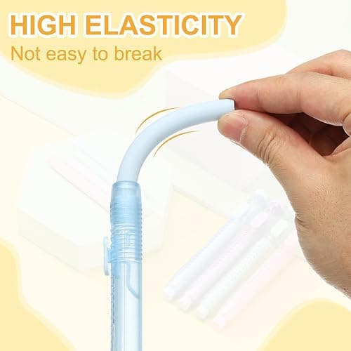 PATIKIL 8 Pack Erasers, Sliding Retractable Eraser Push Pull Cute Pencil Erasers Soft Large Easy to Clean with Plastic Sleeve for Sketching Drawing Artists Teacher Pencils, Pink Blue TPE thumbnail 4