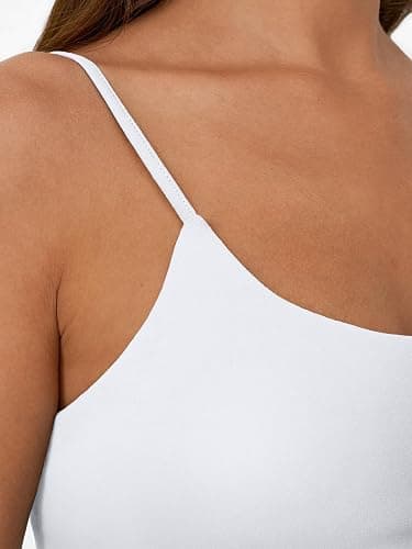 Trendy Womens Double Lined Adjustable Spaghetti Strap Tank Tops for Summer Going Out thumbnail 5