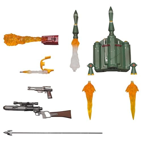 MAFEX No.201 Boba Fett (TM) Recovered Armor Action Figure Total Height Approx. 6.3 inches (160 mm), Non-Scale, Painted thumbnail 7