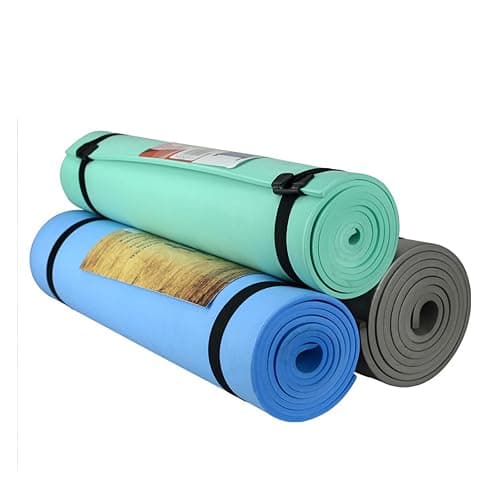 Sodeber Non Slip Exercise Mat 180x50cm 6mm Lightweight NBR Yoga Pilates Fitness Mat Double Sided Cushion Workout for Stretching Training Portable Sports Equipment thumbnail 4