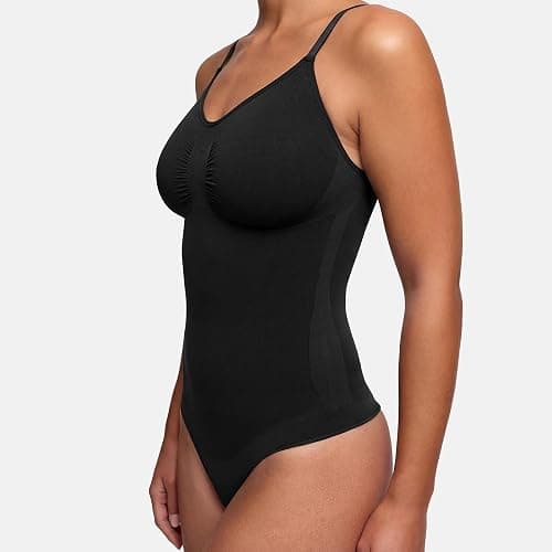 creamy fabrics Damen Figurformender Shapewear Bodysuit mit Slip-Rückenteil – Starke Kompression für Bauch & Taille – Nahtloser Body mit Po-Lifting & Verstellbaren Trägern thumbnail 3