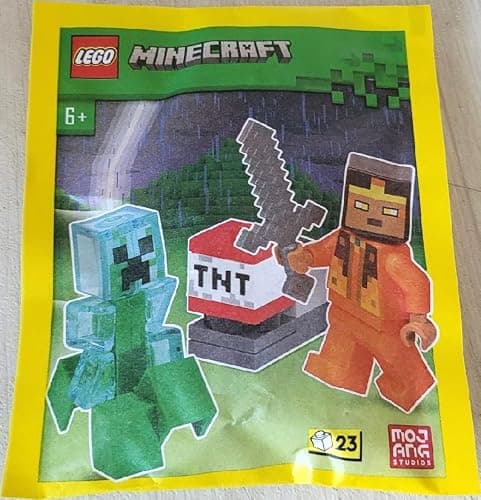 LEGO Minecraft Mini Set: Hero Minifigure with Charged Creeper thumbnail 2