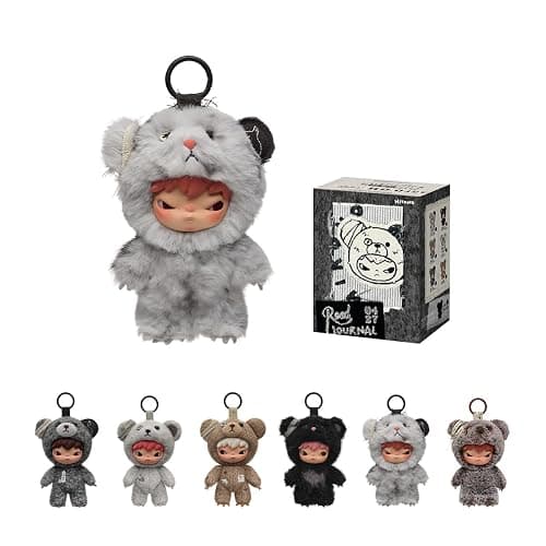 POP MART Hirono Road Journal Series-Plush Doll Pendant Blind Box Mystery Box Figures, Collectible Toys, Bag Charms, Holiday Birthday Gifts for Girls and Boys, Single Box - Image 1
