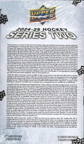 2024 2025 Upper Deck Hockey 2nd Series Blaster Box of Packs with Chance for Macklin Celebrini and Matvei Michkov Young Guns Rookie Cards and a Green Dazzlers Insert Card Plus thumbnail 9