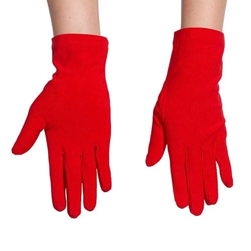 ALVOGIMOR Men Women Wrist Length Spandex Stretch Gloves,Wedding Party Christmas Costume Party Dance Gloves thumbnail 4