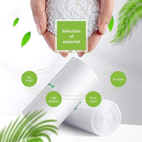 200 Counts 2 Gallon (1.8-2 Gal) Small Clear Trash Bags Garbage Bags by RayPard, fit 1.6,1.8,2,2.2 Gal Waste Basket, 6.5-7 Liter Strong Trash Can Liners for Home Office Kitchen Bathroom Bedroom thumbnail 5