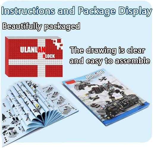 ENHANA Building Block Robot 27 in1 SWAT Police Command Truck Building Kit for Kids City Helicopter Bricks Kit Educational Toys for Boys Age 6 7 8 9 10 11 12 Years Old 585PCS thumbnail 7
