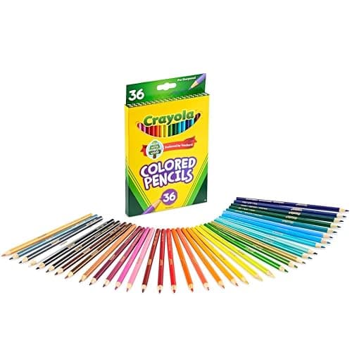Crayola Colored Pencils (36ct), Kids Pencil Set, Pre-Sharpened Coloring Book Pencils for Kids & Adults, Arts & Crafts Supplies, Ages 3+ thumbnail 6