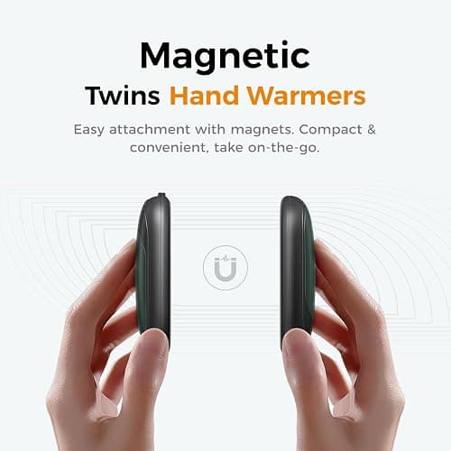OCOOPA Magnetic Hand Warmers Rechargeable 2 Pack, Electric Handwarmers, Smart Heating UL Certified, 3-Settings,Portable Heater, Ultra Slim Pocket, Hunting Essentials, Gifts for Christmas Men, UT3 Lite thumbnail 3