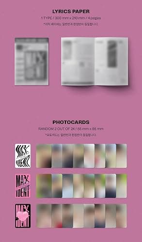 JYP Entertainment Stray Kids - MAXIDENT [Standard Edition] Album+Pre-Order Benefit (T-CRUSH ver.), (SMK1348) thumbnail 4