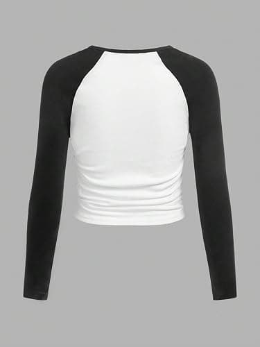 SOLY HUX Girl's Long Sleeve T Shirts Cute Graphic Tees Casual Teen Tops Preppy Back to School Clothes thumbnail 2