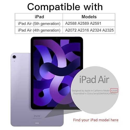 JETech Paper Screen Protector for iPad Air 5/4 (10.9-Inch, 2022/2020 Model, 5th/4th Generation), Anti-Glare, Matte PET Paper Film for Drawing thumbnail 2