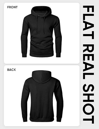 JMIERR Mens Casual Cotton Hooded Collar Drawstring Hoodies Pullover Sweatshirts Casual Long Sleeve Shirts thumbnail 6
