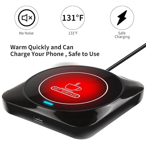 Coffee Mug Warmer, Smart USB Coffee Cup Warmer with Pressure-Induced Auto On/Off, Coffee Accessories for Home Office Desk thumbnail 5