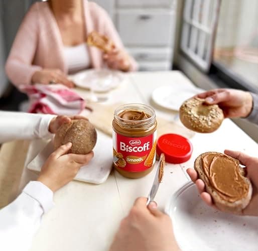 Lotus Biscoff Smooth Spread Jar, Caramelized Cookie Flavour, 1.6Kg, Vegan, Nut Free, No Added Colours or Flavours | Caramelised biscuit flavour, vegan, nut-free, no dyes or added flavours thumbnail 5