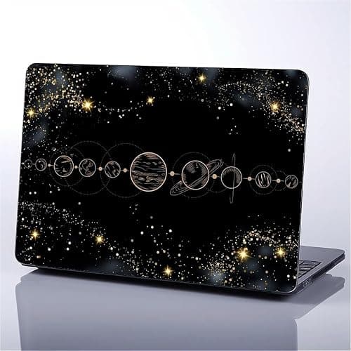 FKBRCL4U MacBook Pro 13 Inch Case, Black Aligned Black Planets Pattern, Retina 13 A1425/A1502 Plastic Hard Shell Computer Case thumbnail 7