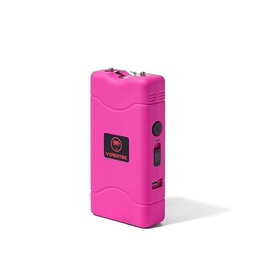 VIPERTEK VTS-880 Mini Stun Gun for Self Defense Rechargeable with LED Flashlight - Image 1