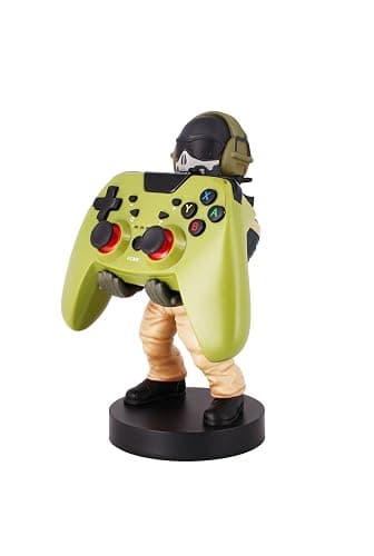 Power Up Factory Exquisite Gaming: Call of Duty: Lt. Simon "Ghost" Riley - Original Mobile Phone & Gaming Controller Holder, Device Stand, Cable Guys, Licensed Figure thumbnail 4