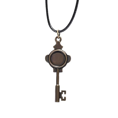 The Owl House Key Necklace, The Owl House Portal Key, Lumity Necklace, Amity Cosplay Bronze thumbnail 3