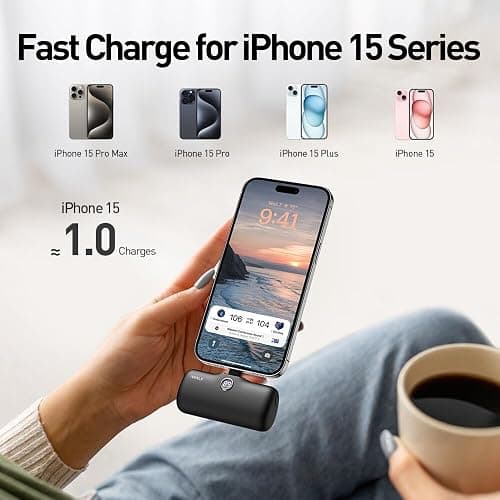 iWALK USB-C Portable Charger for iPhone 17/16/15, Mini 20W 4,800mAh Wireless Power Bank Fast Charging Travel Battery Pack Compatible with iPhone 17/16/15 Plus/17 Pro/17 Pro Max, Andriod Phone Samsung thumbnail 2