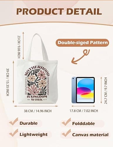 Supwhd Bible Bags for Women, Christian Tote Bag, Gifts for Christian Women thumbnail 5