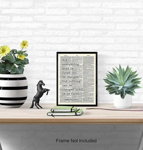 James Baldwin Motivational Quote - Black African American Wall Art - Inspirational Room Decor - Civil Rights Home, Office or Classroom Decoration - Gift for Teacher -Black History Month Poster Print thumbnail 4