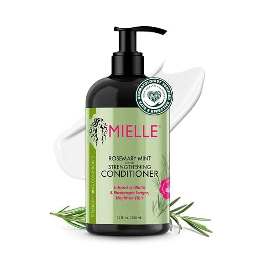 Mielle Organics Rosemary Mint Strengthening Hair Conditioner for Women & Men - Biotin Infused Detangling & Hydrating Conditioner to Increase Manageability & Support Longer, Healthier Strands, 12 oz - Image 1