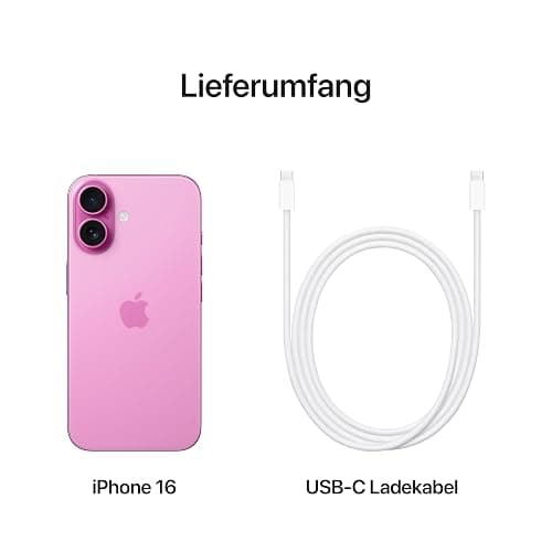 Apple iPhone 16 128 GB: 5G Handy mit Kamerasteuerung, A18 Chip und einem echten Boost für die Batterie. Funktioniert mit AirPods, Rosé thumbnail 6