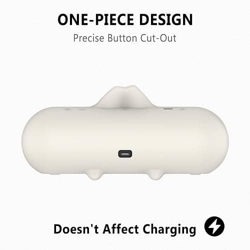 Geiomoo Silicone Case for Beats Pill (2024 Release) Speaker, Protective Portable Scratch Shock Resistant Cover (Beige) thumbnail 5