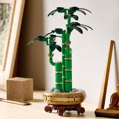 LEGO Botanicals Lucky Bamboo Artificial Plant for Indoor Display - Set for Adults includes a Buildable Pot with a Wood-Effect Plinth for Home Decor - Gift for Her or Him - 10344 thumbnail 2