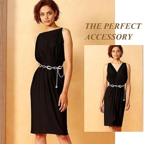 Suyi Waist Chain for Women Ladies Chunky Chain Belt for Dresses thumbnail 3