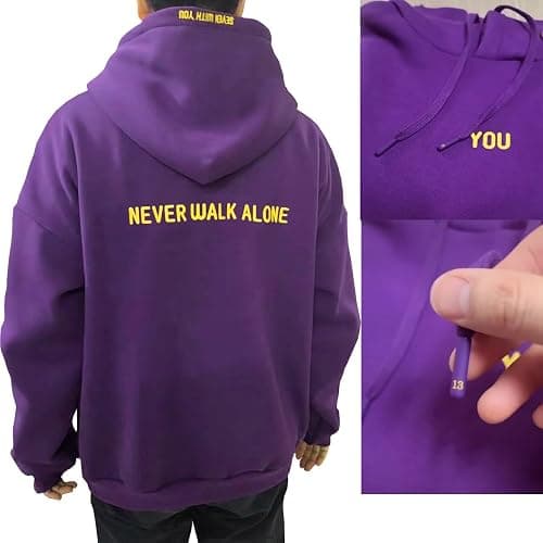 FUJUTANG Jimin with You Hoodie Sweater Jimin Hoody You Never Walk Alone Pullover Sweatshirt thumbnail 2