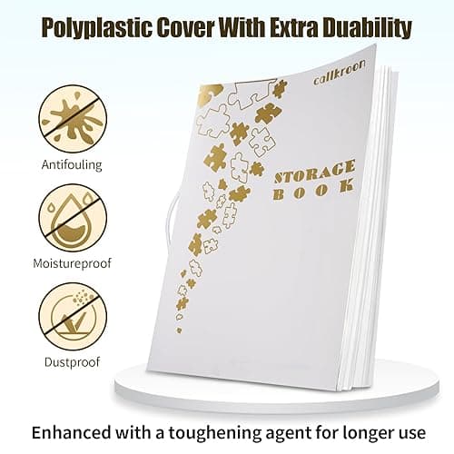 Callroon Puzzle Storage Folder Extra Large Interior: 31.5x22.8 inches, 20 Pockets, 1000 Pieces, Metal Binder; Puzzle Organizer, Artwork Lover Collectible Gift thumbnail 5