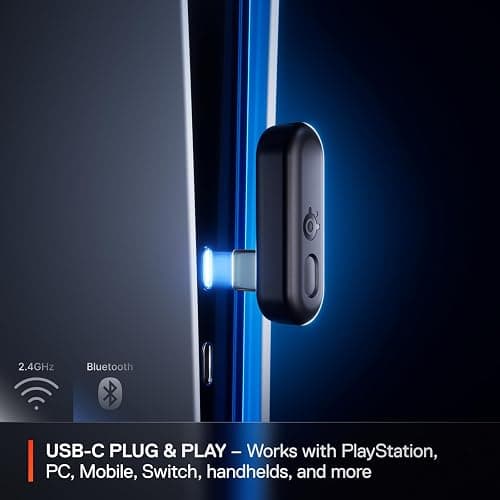 SteelSeries Arctis Nova 3P Wireless Multi-Platform Gaming Headset — Mobile App Control — 40 HR Battery — Neodymium Magnetic Drivers — 2.4GHz/Bluetooth — PS5, PS4, PC, Switch, Mobile — Aqua thumbnail 7