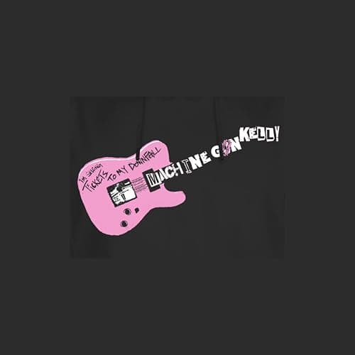 2Bhip Machine Gun Kelly Hoodie Tickets Downfall Front & Back Print Adult Hooded Sweatshirt Music Graphic Print thumbnail 5