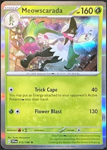 Meowscarada - Holo Rare - 015/198 - Scarlet & Violet - NM/M - Image 1