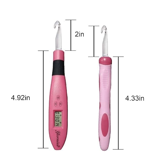 Yarniss 17 Size Counting Crochet Hooks Set, Light Up Crochet Hooks for Stitch & Row Counter thumbnail 2