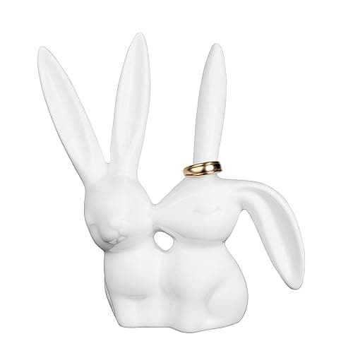 Creative Co-Op Bunny Rabbit Ring Holder