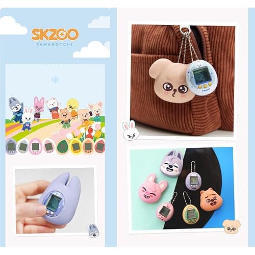 (Official) SKZOO Digital Game Keyring & CASE Set (BBOKARI) たまごっち thumbnail 2