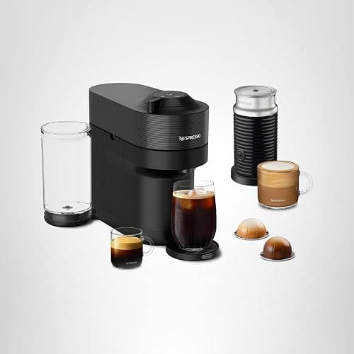 Nespresso Vertuo Pop+ Coffee and Espresso Machine by De'Longhi with Aeroccino Milk Frother, Liquorice Black thumbnail 10