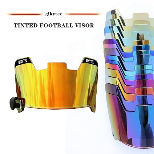 GIKYTEC Football Visor Youth Football Helmet Visor Scratch Resistant UV Block Facial Protection Visor for Football Helmet thumbnail 5